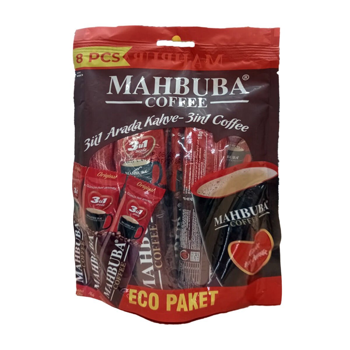 Mahbuba 3 ü 1 Arada Kahve 8'li Paket