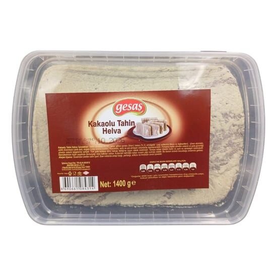 Gesaş Helva 1400 gr Sade ve Kakaolu