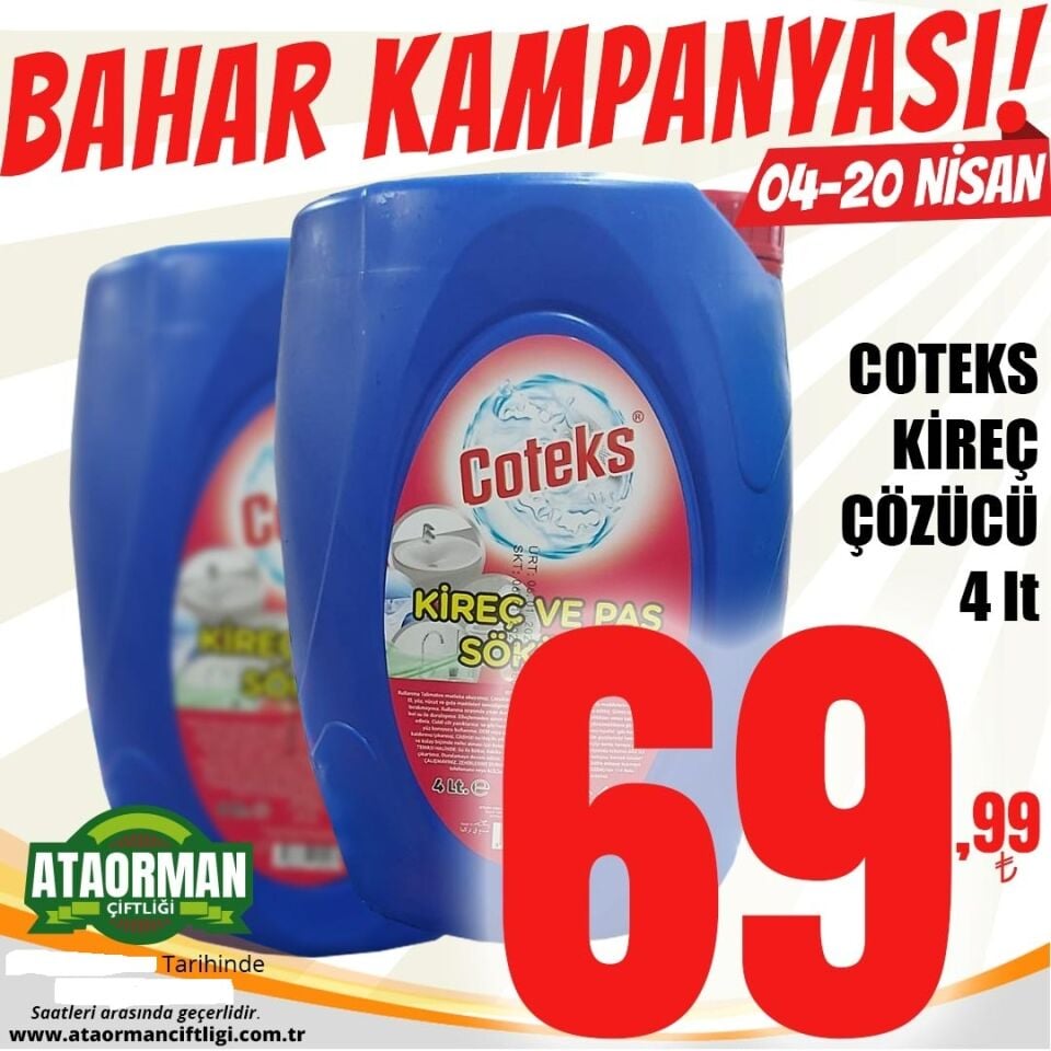 Coteks Kireç ve Pas Sökücü  4 lt