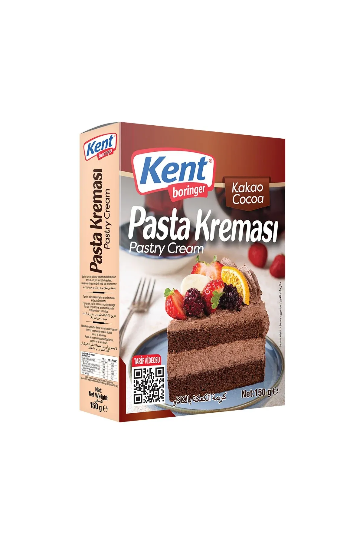 Kent Boringer Pasta Kreması Kakaolu 150 Gr